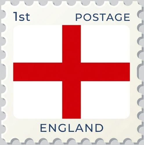 Estampilla de la bandera de Inglaterra